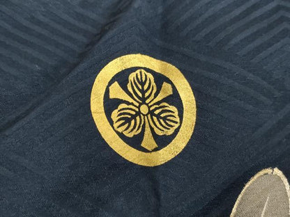 平和屋着物[]七五三　男の子　5歳　一つ身　祝着・長襦袢(袷)セット　鷹　吉祥宝船文　暈し染め　金銀彩　逸品　AABG3175ja