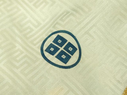 平和屋着物[]お宮参り　男の子　祝着　産着　初着　のしめ　刺繍　鷹　松　金銀糸　金彩　逸品　AABG3190ja