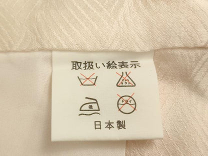 平和屋着物[]お宮参り　女の子　祝着　産着　初着　のしめ　扇面飛鶴花手毬文　暈し染め　金彩　逸品　AABG3191ja