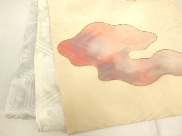 平和屋着物[]お宮参り　男の子　祝着　産着　初着　のしめ　駒刺繍　童子　刀鍛冶　暈し染め　金彩　逸品　AABG3201ja