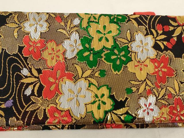 平和屋本店[]七五三　女の子　和装小物セット　舞桜文　金糸　箱付き　AABG3216ja