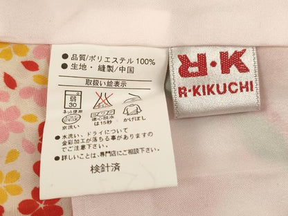 平和屋着物[]リョウコキクチ RyokoKikuchi 七五三 女の子 ３歳 祝着 三つ身 長襦袢・被布セット 桜づくし 金彩 洗える着物 AABG3218ja