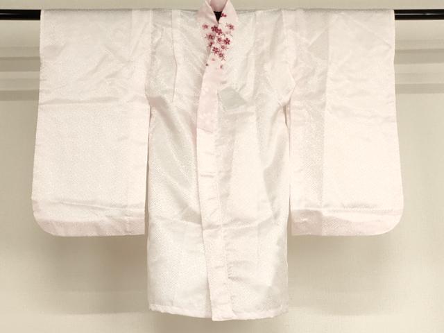 平和屋着物[]リョウコキクチ RyokoKikuchi 七五三 女の子 ３歳 祝着 三つ身 長襦袢・被布セット 桜づくし 金彩 洗える着物 AABG3218ja