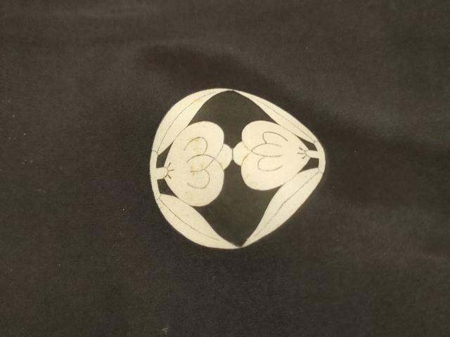 平和屋着物[]お宮参り　男の子　祝着　産着　初着　のしめ　駒刺繍　鷹　草花丸文　銀彩　正絹　逸品　AABG3239ja