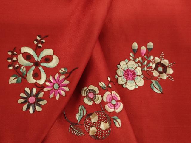 平和屋本店▼打敷 内敷 刺繍 舞花文 法衣 寺院 仏具 仏教 僧侶 神職 装束 AABG3258ja