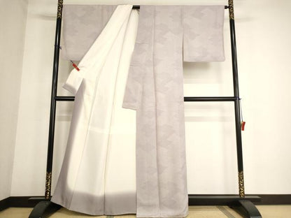 平和屋着物■江戸小紋　松皮菱文　正絹　逸品　AABG3292ja