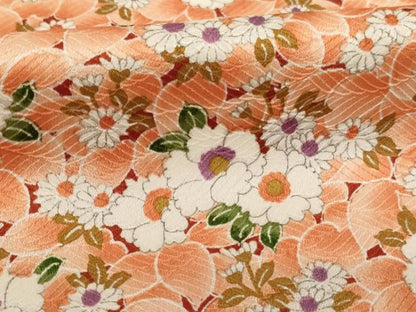 平和屋着物■小紋 花づくし文 洗える着物 AABG3300ja