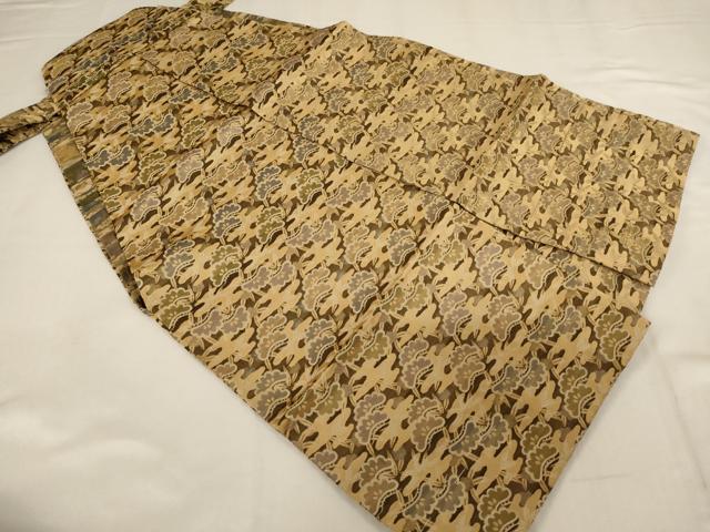 平和屋着物[]七五三　男の子　3歳　行灯袴　松　笹竹　金糸　正絹　逸品　AABG3350ja