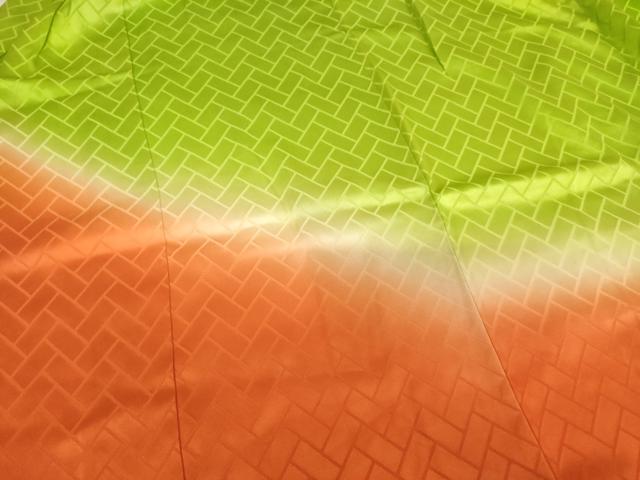 平和屋着物[]七五三　女の子　３歳　祝着　三つ身　霞文　暈し染め　正絹　逸品　AABG3369ja