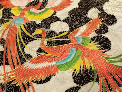 平和屋着物[]七五三 女の子 5歳 祝着・長襦袢(袷・半衿刺繍)・帯セット 駒刺繍 鳳凰菊文 金彩 洗える着物 AABG3370ja