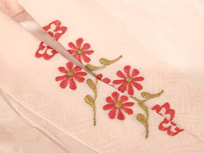 平和屋着物[]七五三 女の子 5歳 祝着・長襦袢(袷・半衿刺繍)・帯セット 駒刺繍 鳳凰菊文 金彩 洗える着物 AABG3370ja
