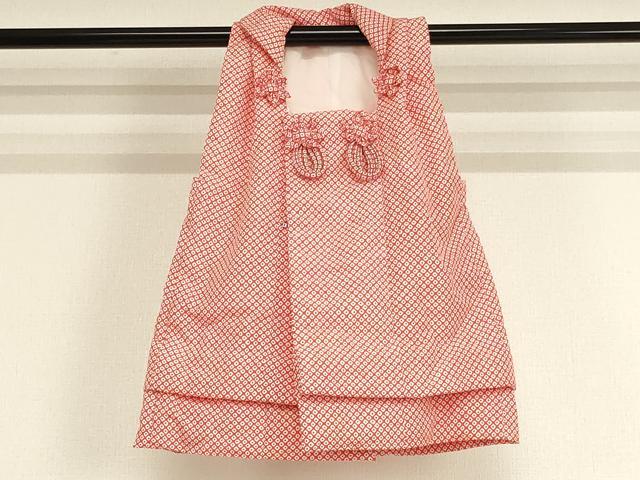 平和屋着物[]七五三　女の子　３歳　被布　鹿の子文　洗える着物　AABG3374ja