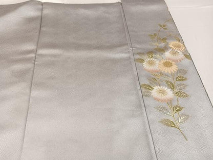 平和屋着物●訪問着　エ霞枝花文　暈し染め　金銀彩　正絹　逸品　AABG3411ph