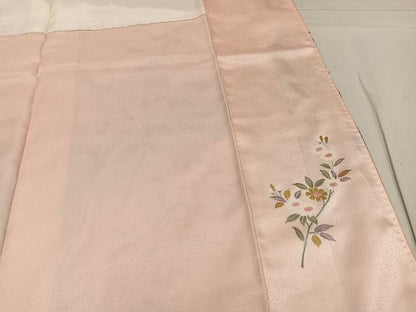 平和屋着物●訪問着　枝花籬文　暈し染め　金銀彩　正絹　逸品　AABG3418ph