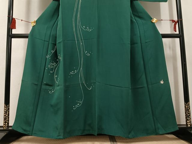 平和屋着物●世界的人形師　辻村寿三郎　ジュサブロー　訪問着　唐草文　正絹　逸品　AABG3448ph