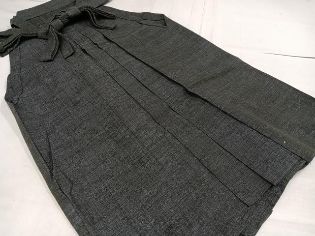 平和屋着物●結城紬　杢　男性　馬乗り袴　正絹　逸品　AABG3454ph
