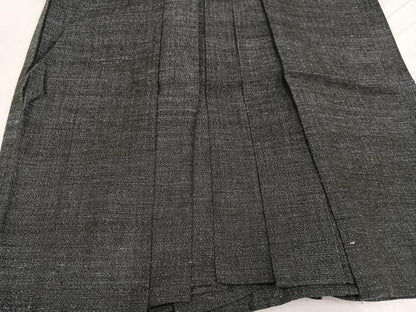 平和屋着物●結城紬　杢　男性　馬乗り袴　正絹　逸品　AABG3454ph