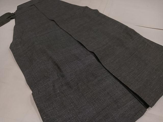 平和屋着物●結城紬　杢　男性　馬乗り袴　正絹　逸品　AABG3454ph