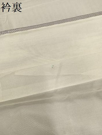 平和屋着物●本場大島紬　白大島　草花文　正絹　逸品　未使用　AABG3463ph