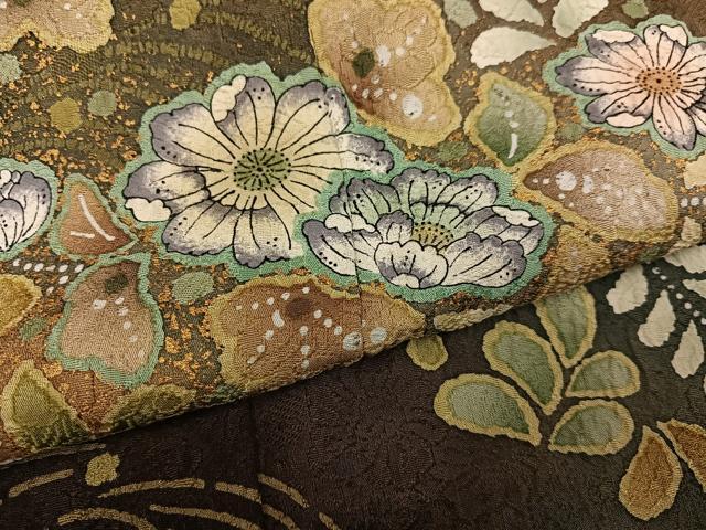 平和屋着物●訪問着　辻が花　暈し染め　金彩　正絹　逸品　未使用　AABG3464ph