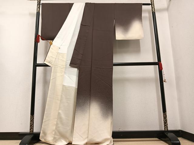 平和屋着物●ジャパンオートクチュール　渡辺雪三郎　訪問着　霞文　暈し染め　正絹　逸品　AABG3469ph