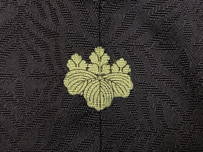 平和屋着物●銀座もとじ　色無地　草木地紋　深紫色　正絹　逸品　AABG3470ph