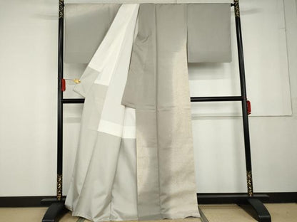 平和屋着物●本場大島紬 染大島 訪問着 霞文 正絹 逸品 AABG3490cs