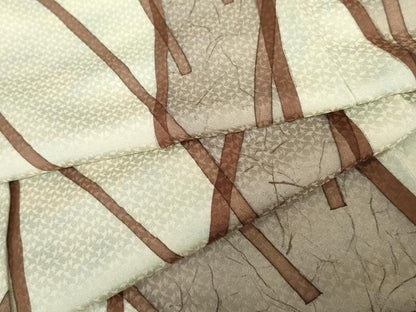 平和屋着物●上質な小紋 枝木文 暈し染め 正絹 逸品 AABG3499cs