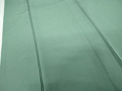 平和屋着物●上質な色無地 青竹色 正絹 逸品 AABG3501cs