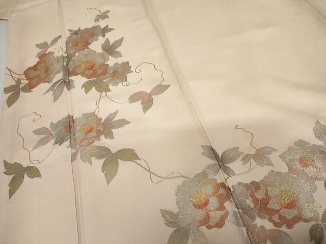 平和屋着物●金彩友禅 卓越技能者・名工・和田光正 訪問着 蔦の葉花文 金銀彩 正絹 逸品 AABG3503cs