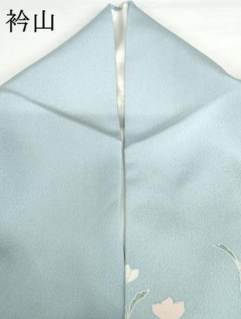平和屋着物●訪問着　枝花文　暈し染め　金彩　正絹　逸品　AABG3510cs