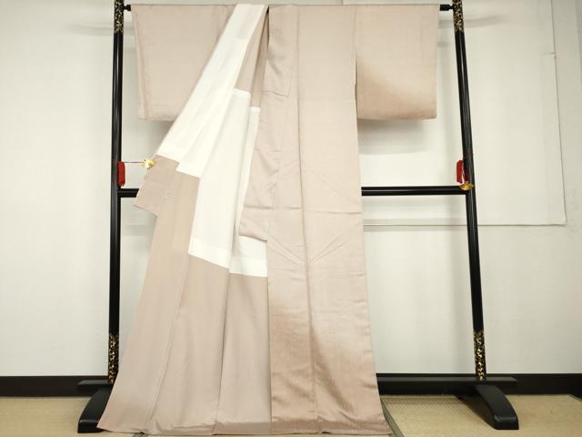 平和屋着物●訪問着　霞文　暈し染め　高島屋扱い　ロング丈　背抜き仕立て　正絹　逸品　AABG3521cs