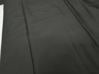 平和屋着物●男性　黒紋付・羽織セット　正絹　逸品　AABG3523cs