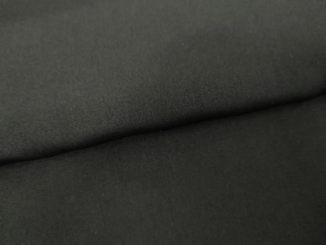 平和屋着物●男性　黒紋付・羽織セット　正絹　逸品　AABG3523cs
