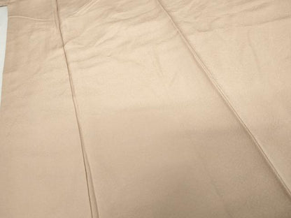 平和屋着物●上質な色無地　作家物　本草木染　洗柿色　正絹　逸品　AABG3529cs