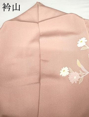平和屋着物●訪問着　友禅　枝花文　暈し染め　正絹　逸品　AABG3551cs