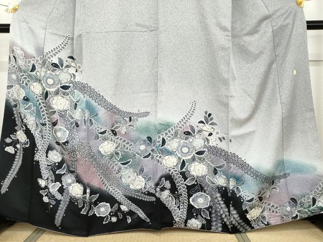平和屋着物●訪問着　作家物　孝美　辻が花　暈し染め　正絹　逸品　AABG3553cs