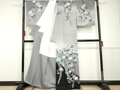 平和屋着物●訪問着　作家物　孝美　辻が花　暈し染め　正絹　逸品　AABG3553cs