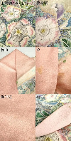 平和屋着物●訪問着　辻が花　暈し染め　鈴乃屋扱い　正絹　逸品　AABG3559cs