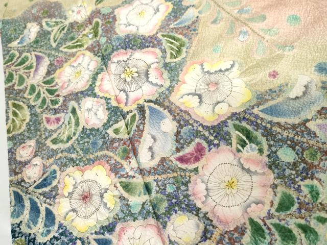平和屋着物●訪問着　辻が花　暈し染め　鈴乃屋扱い　正絹　逸品　AABG3559cs