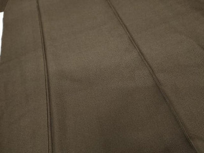 平和屋着物●男性　お召　みじん格子　正絹　逸品　未使用　AABG3580cs