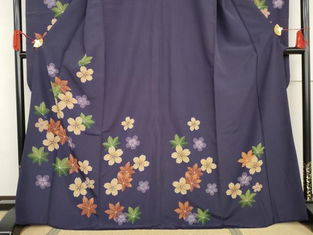 平和屋着物●豪華振袖　舞花文　正絹　逸品　AABG3582cs