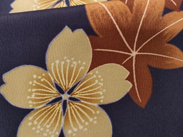 平和屋着物●豪華振袖　舞花文　正絹　逸品　AABG3582cs