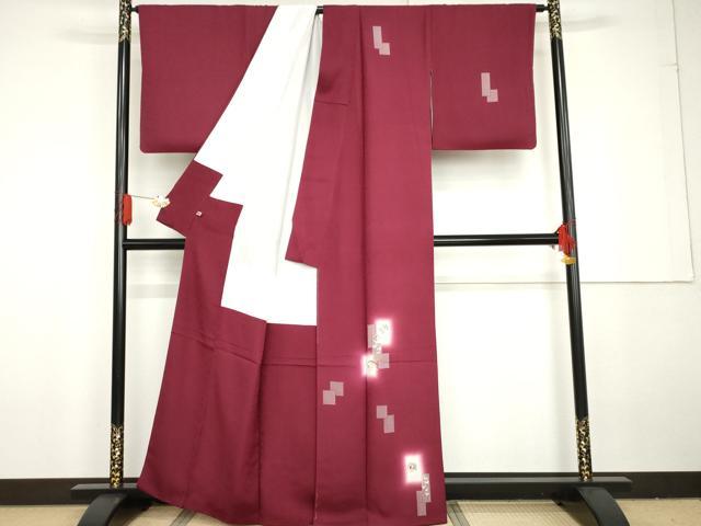 平和屋着物●訪問着　刺繍　色紙重ね兎文　暈し染め　金銀彩　さが美扱い　正絹　逸品　AABG3584cs