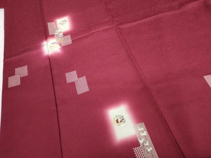 平和屋着物●訪問着　刺繍　色紙重ね兎文　暈し染め　金銀彩　さが美扱い　正絹　逸品　AABG3584cs