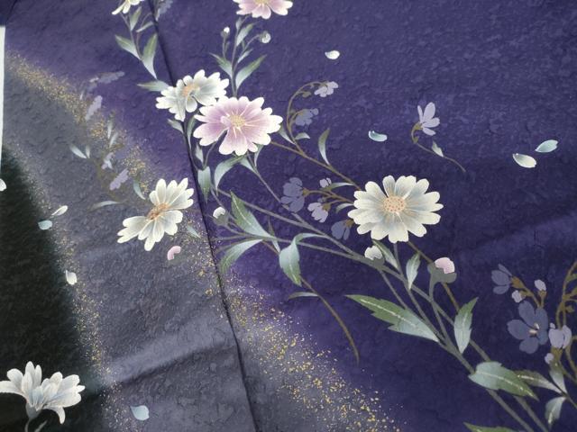 平和屋着物●豪華振袖　手描き　枝花文　暈し染め　金彩　ゑり善扱い　正絹　逸品　AABG3596cs