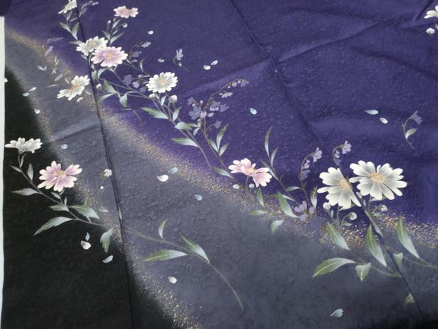 平和屋着物●豪華振袖　手描き　枝花文　暈し染め　金彩　ゑり善扱い　正絹　逸品　AABG3596cs