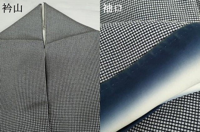 平和屋着物●江戸小紋　角通し　正絹　逸品　AABG3597cs