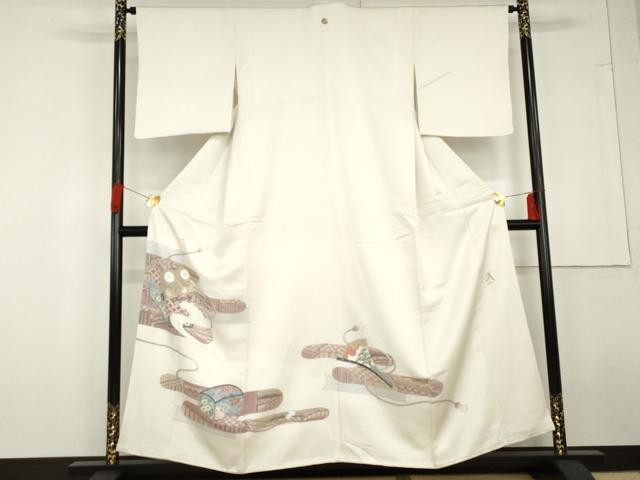 平和屋着物●染色作家　おだに武士　色留袖　手描き　翁　ますいわ屋扱い　正絹　逸品　AABG3607cs
