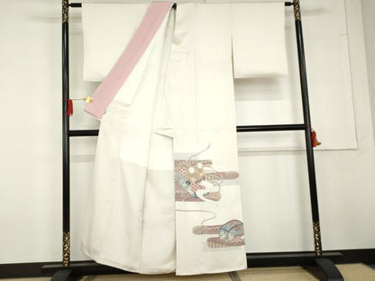 平和屋着物●染色作家　おだに武士　色留袖　手描き　翁　ますいわ屋扱い　正絹　逸品　AABG3607cs